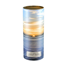 Nature’s Sunset Scattering Tube Cremation Urn with Silver Engraving Plate