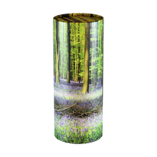 Bluebell Forest Scattering Tube Cremation Urn with Brass Engraving Plate