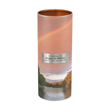 Rainbow Pond Scattering Tube Cremation Urn with Silver Engraving Plate
