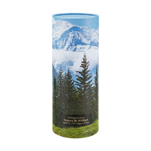 Mountain Views Scattering Tube Cremation Urn with Black Engraving Plate