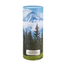 Mountain Views Scattering Tube Cremation Urn with Silver Engraving Plate