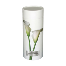 Lily Scattering Tube Cremation Urn with Silver Engraving Plate