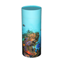 Coral Reef Scattering Tube Cremation Urn with Brass Engraving Plate