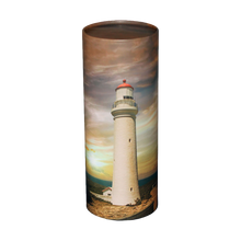 Lighthouse Scattering Tube Cremation Urn with Brass Engraving Plate