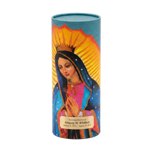 Our Lady of Guadalupe Scattering Tube Cremation Urn with Brass Engraving Plate