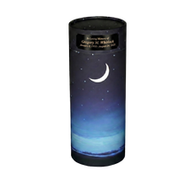 Starry Night Scattering Tube Cremation Urn with Black Engraving Plate