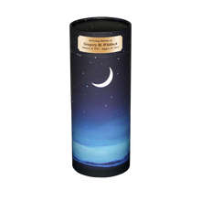 Starry Night Scattering Tube Cremation Urn with Brass Engraving Plate