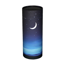 Starry Night Scattering Tube Cremation Urn with Brass Engraving Plate