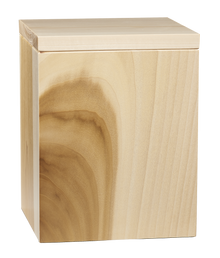 Natural Poplar Wooden Cremation Urn