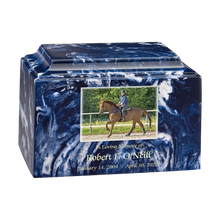 Blueridge Cultured Marble Custom Color Photo Cremation Urn