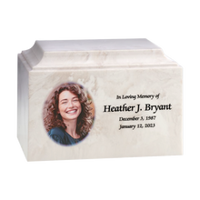 Cultured Marble Custom Color Photo Cremation Urn