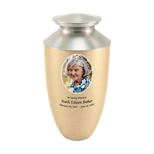 Monterey Bronze Custom Color Photo Aluminum & Brass Cremation Urn