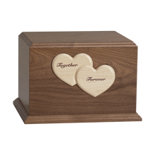 Woodbridge Heart Inlay Companion Cremation Urn