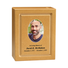 Light Scatter Custom Color Photo Wooden Cremation Urn