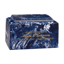 Blueridge Laser Engraved Cultured Marble Cremation Urn