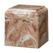 Mocha Cultured Marble Cremation Urn