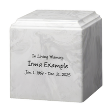Whitney Cultured Marble Cremation Urn