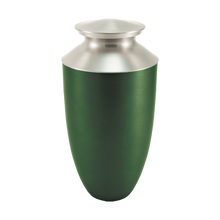 Monterey Jade Aluminum & Brass Cremation Urn