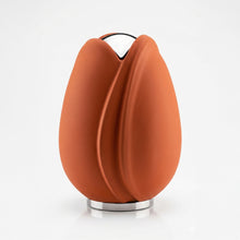 Orange and Silver Tulip Cremation Urn