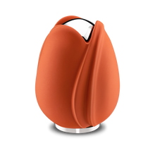Orange and Silver Tulip Cremation Urn