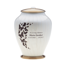 Pearl Butterfly Cremation Urn