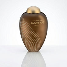 Bronze Elegant Leaf Cremation Urn