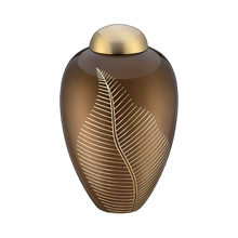 Bronze Elegant Leaf Cremation Urn