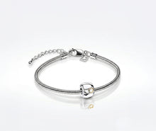 Silver and Gold Vermeil Entwined Hearts Bead Cremation Urn