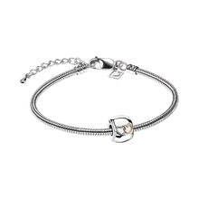 Silver and Gold Vermeil Entwined Hearts Bead Cremation Urn