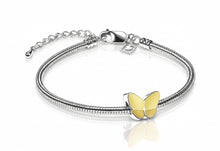 Pearl Yellow and Polished Silver Wings of Hope Bead Cremation Urn