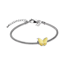 Pearl Yellow and Polished Silver Wings of Hope Bead Cremation Urn