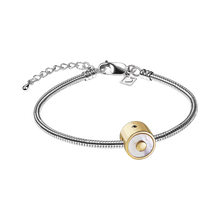 Polished Gold Vermeil Mother of Pearl Bead Cremation Urn