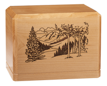 Meadow Ridge Wooden Cremation Urn
