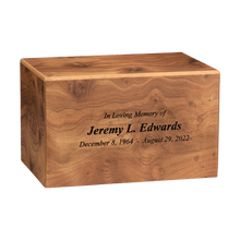 Natural Wood Grain Cremation Urn
