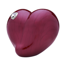 Love Heart with Swarovski Crystal Keepsake Cremation Urn
