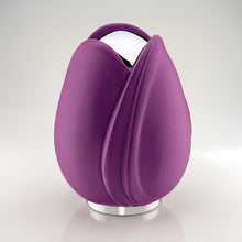 Purple and Silver Tulip Keepsake Cremation Urn