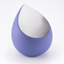 Navy and Pewter Drop Keepsake Cremation Urn