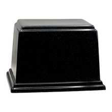 Ark Cultured Granite Cremation Urn for Ashes - Black