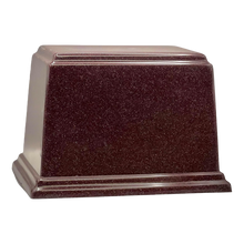 Ark Cultured Granite Cremation Urn for Ashes - Burgundy