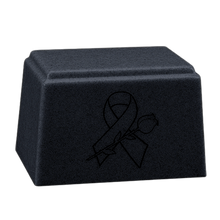 Ark Niche Cultured Granite Cremation Urn for Ashes - Charcoal
