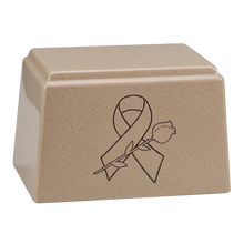 Ark Niche Cultured Granite Cremation Urn for Ashes - Cream