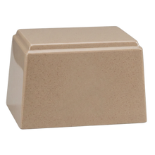 Ark Niche Cultured Granite Cremation Urn for Ashes - Cream