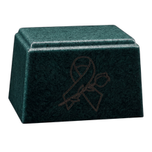 Ark Niche Cultured Granite Cremation Urn for Ashes - Emerald Green