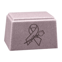 Ark Niche Cultured Granite Cremation Urn for Ashes - Lavender