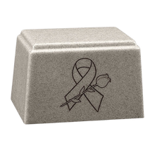 Ark Niche Cultured Granite Cremation Urn for Ashes - Misty Grey