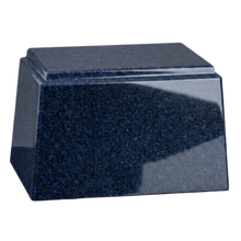 Ark Niche Cultured Granite Cremation Urn for Ashes - Sapphire Blue