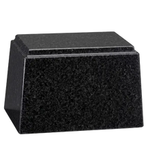 Ark Niche Cultured Granite Cremation Urn for Ashes - Black