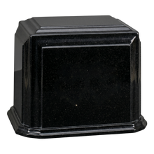 Millennium Companion Cultured Granite Cremation Urn for Ashes - Black