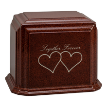 Millennium Companion Cultured Granite Cremation Urn for Ashes - Burgundy