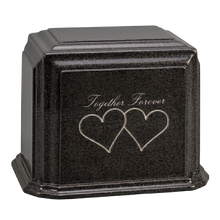 Millennium Companion Cultured Granite Cremation Urn for Ashes - Charcoal